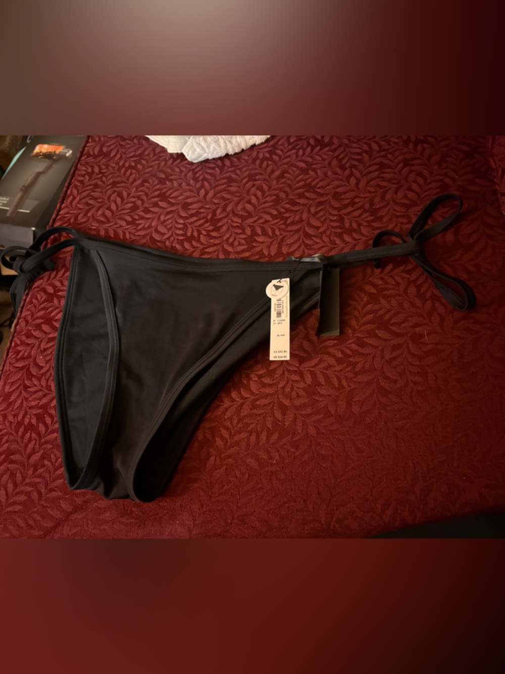 Black String Bikini Bottom cheeky Victoria’s Secret